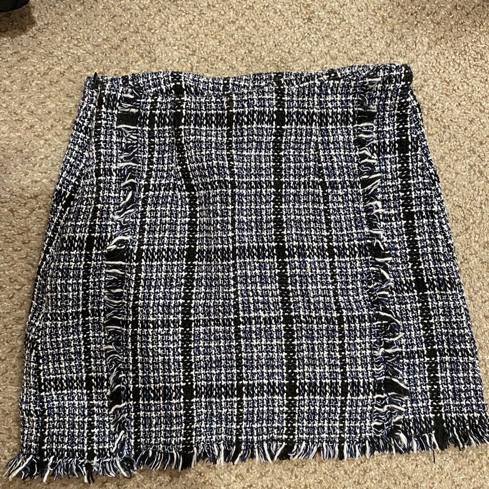 Plaid mini skirt- S